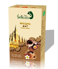 老挝进口萨拜迪3合1速溶咖啡白咖啡口味 来自拜伯里国际的醇香体验